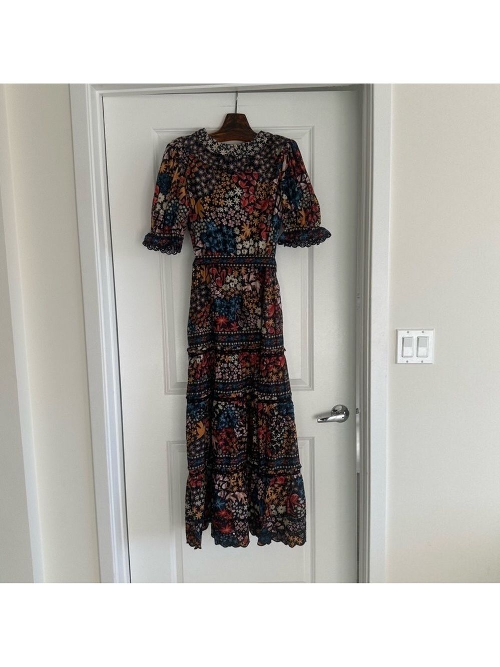 Farm Rio Black Jujus Garden Maxi Dress - Picture 10 of 10